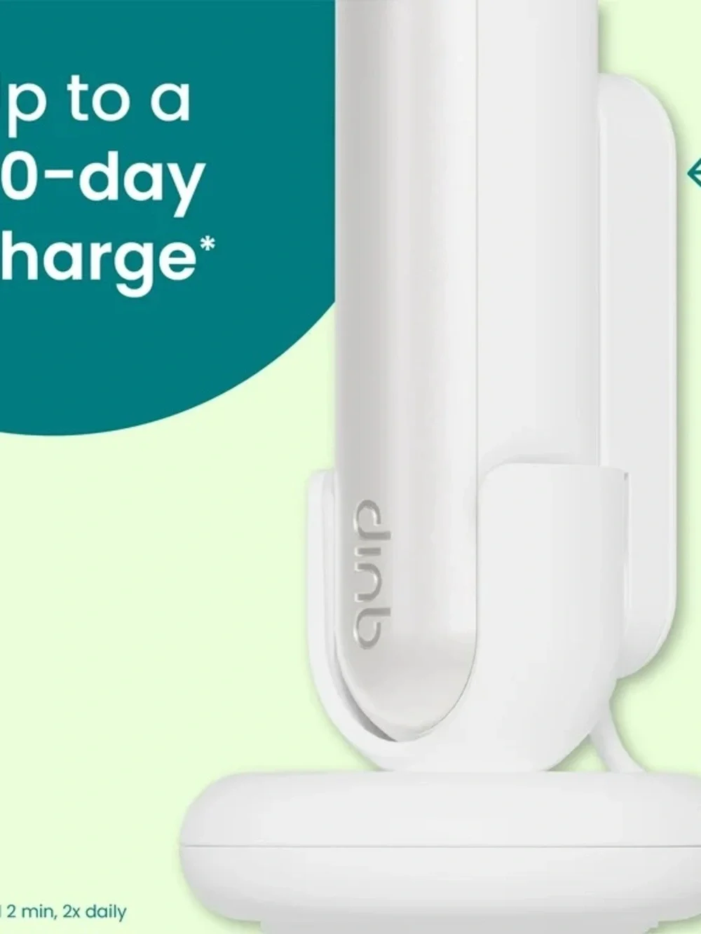 quip Rev Rechargeable Electric Toothbrush - Silver Cloud